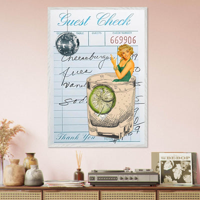 Retro Glam Gin & Tonic Cocktail Recipe - Vibrantwalls