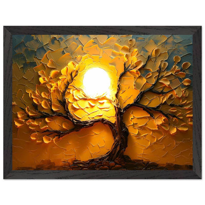 Textured Golden Tree of Life - Vibrantwalls
