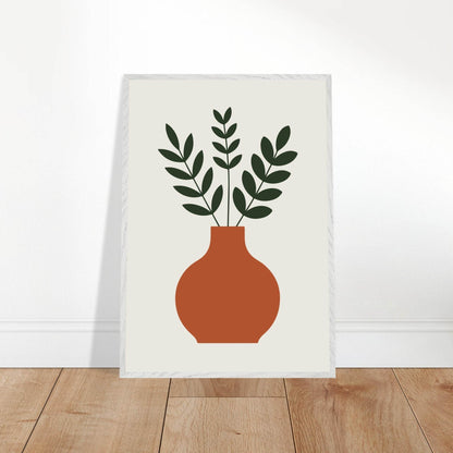 Terracotta Vase Greenery - Vibrantwalls