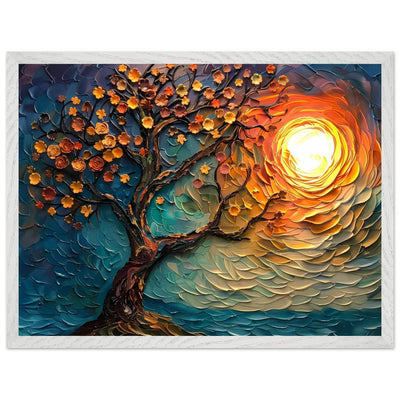 Tree of Life Textured Sunset Palette - Vibrantwalls
