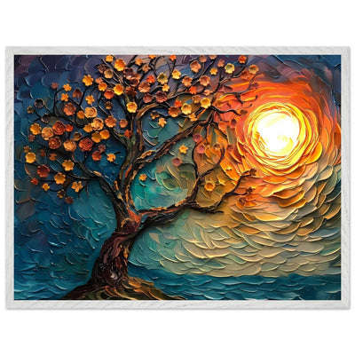 Tree of Life Textured Sunset Palette - Vibrantwalls