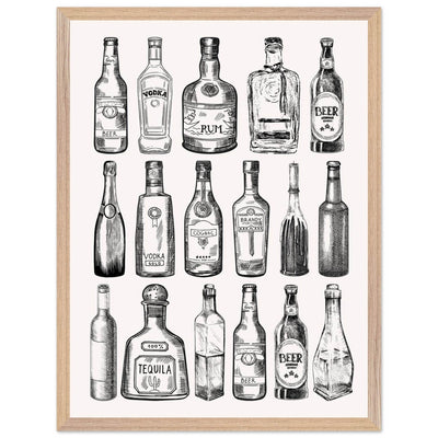 Gin Tonic Cocktail Recipe Classic Bar Print - Vibrantwalls