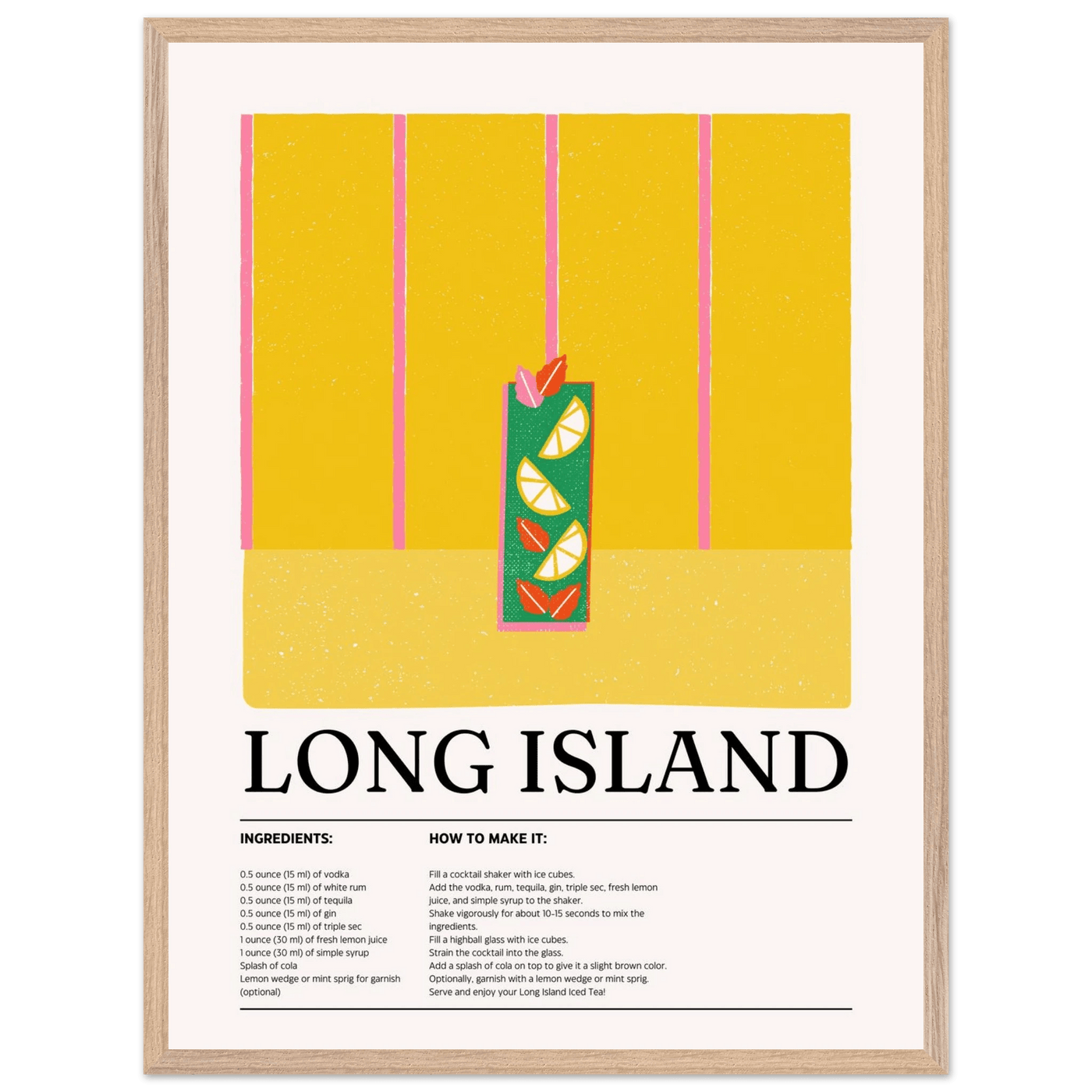 Long Island Iced Tea Recipe Party Drink - Vibrantwalls
