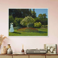 Woman in the Garden Art: Elegant Decor for Nature Lovers - Vibrantwalls