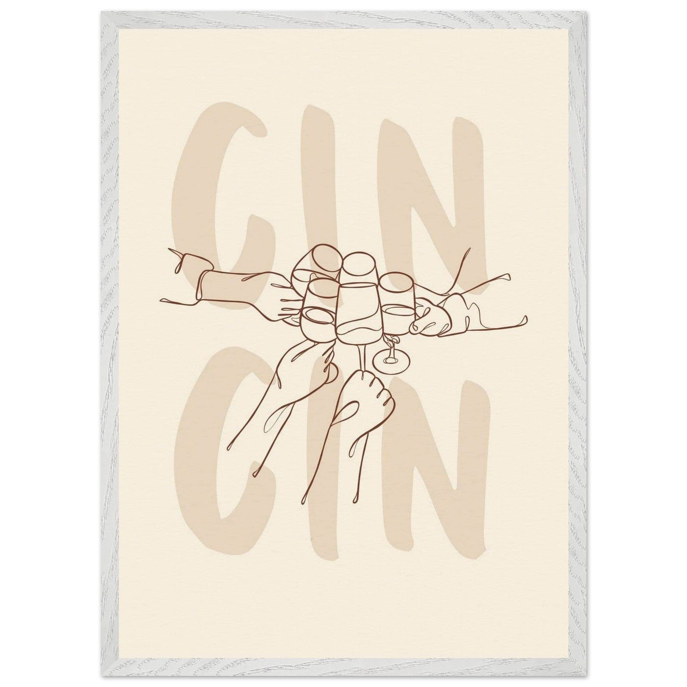 Framed Gin Quote Artwork for Gin Lovers - Perfect Decor for Home or Bar - Vibrantwalls
