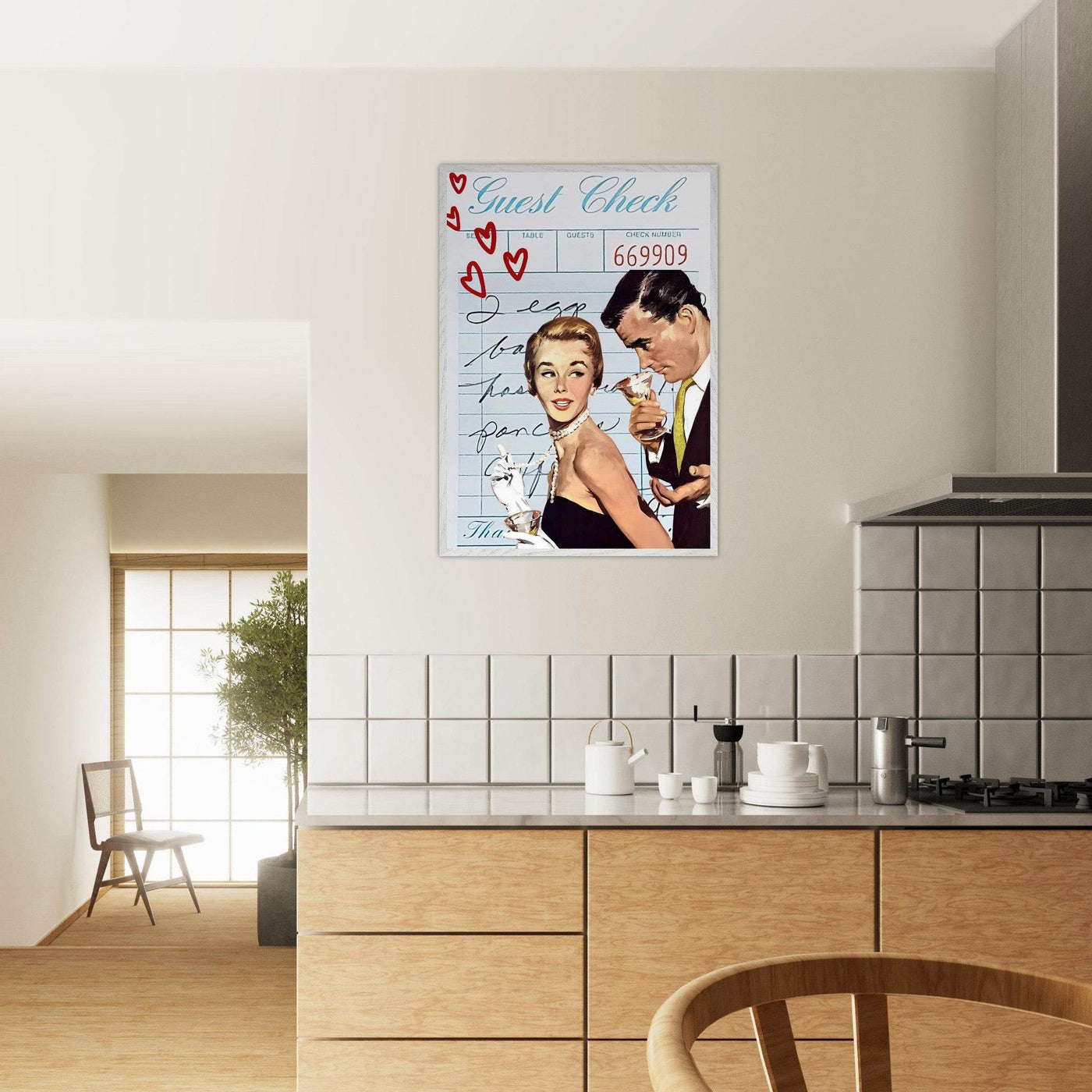 Retro Romance Cocktail Vintage Love Bar Art - Vibrantwalls