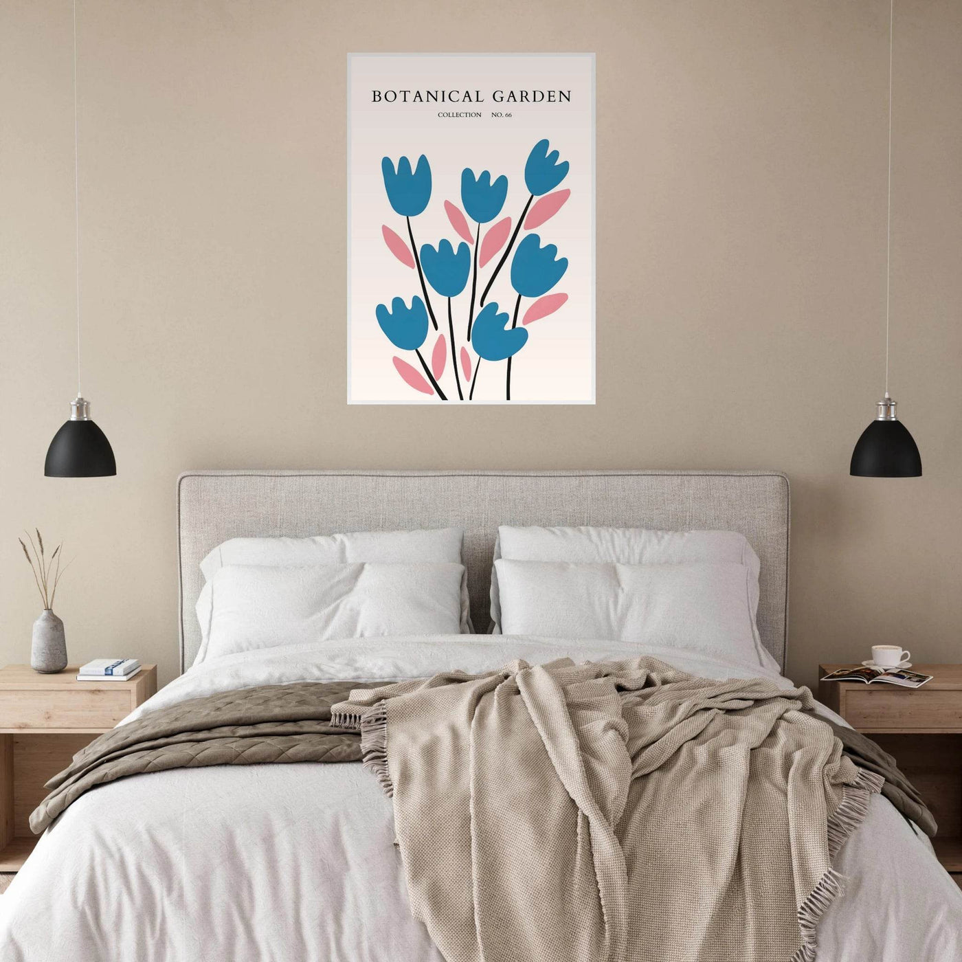 Abstract Botanical Garden Framed Poster – Modern Floral Art Print | Ready-to-Hang in Various Sizes & Frames - Vibrantwalls
