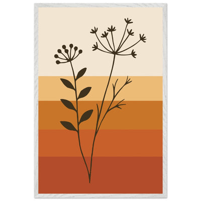 Abstract Floral Earth Tones - Vibrantwalls