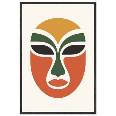 Abstract Tribal Mask - Vibrantwalls