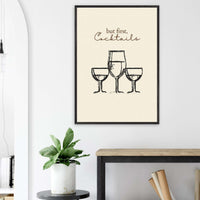 But First Cocktails Quote Wall Art - Vibrantwalls