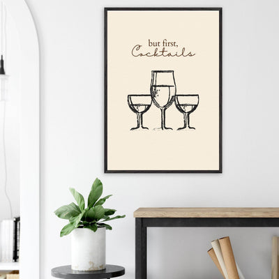 But First Cocktails - Vibrantwalls