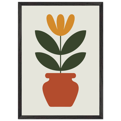 Abstract Potted Floral Art - Vibrantwalls