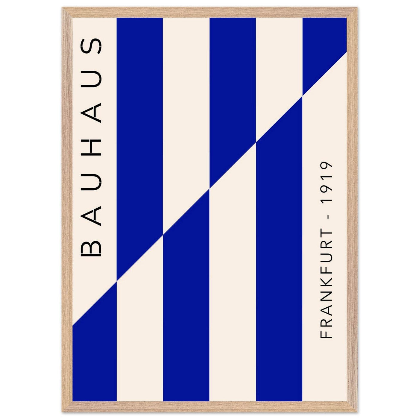 Bauhaus Ausstellung 1923 Blue & Cream - Vibrantwalls