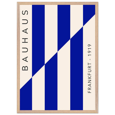 Bauhaus Ausstellung 1923 Blue & Cream - Vibrantwalls