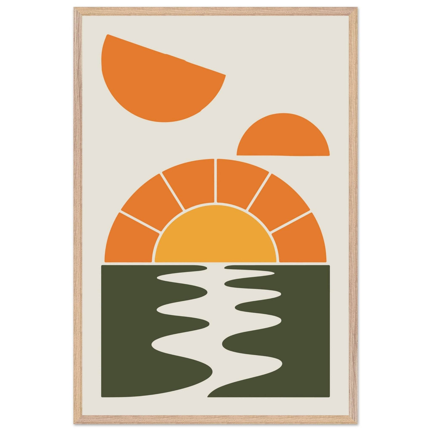 Abstract Sunset Oasis - Vibrantwalls