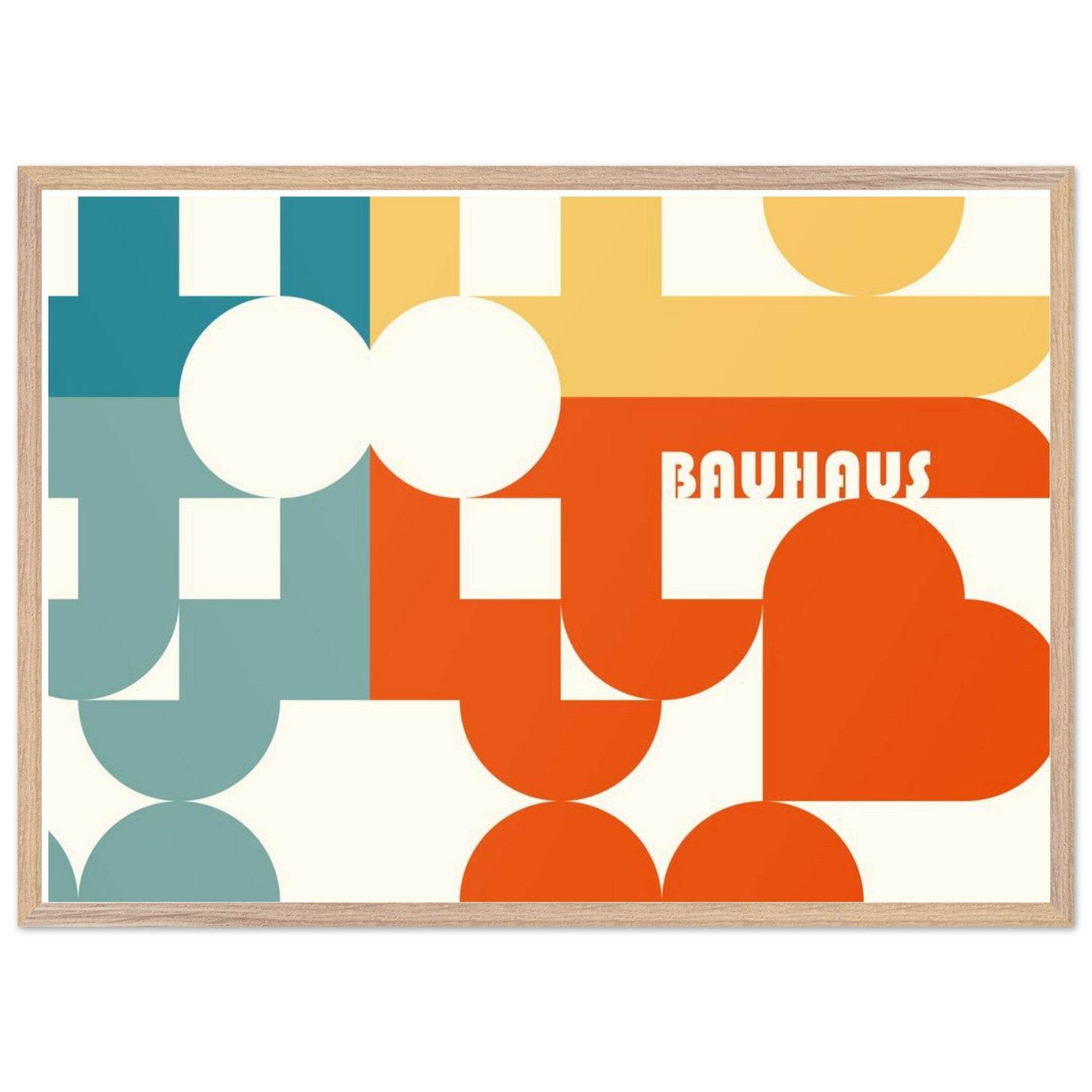 Bauhaus-Style Abstract Geometric Art - Vibrantwalls