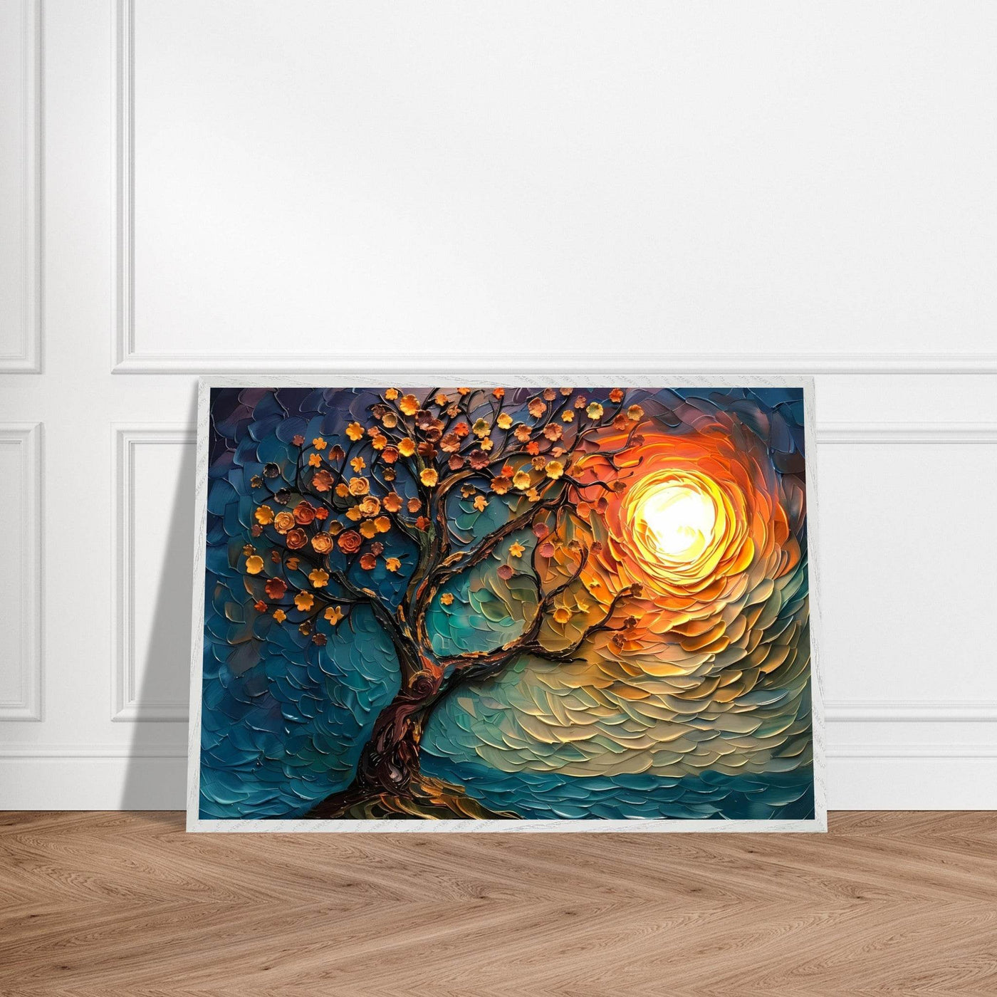 Tree of Life Textured Sunset Palette - Vibrantwalls