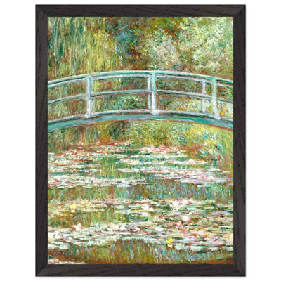 Bridge Over a Pond Art Print - Water Lilies Decorative Artwork for Your Space - Vibrantwalls