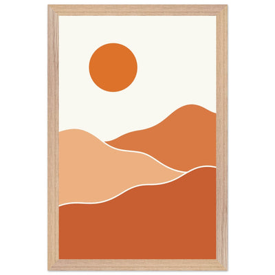 Abstract Desert Sunset - Vibrantwalls