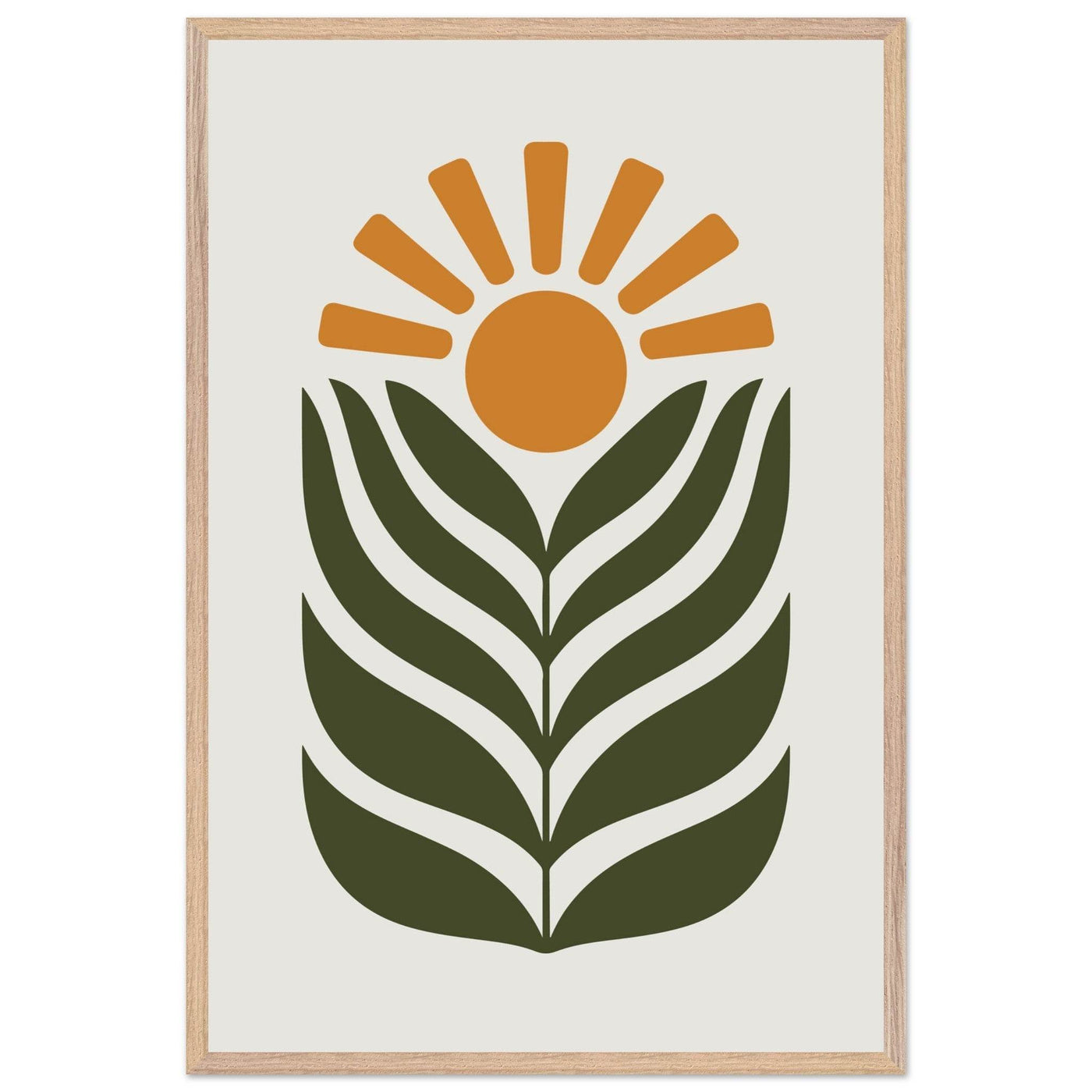 Desert Sun & Plant - Vibrantwalls