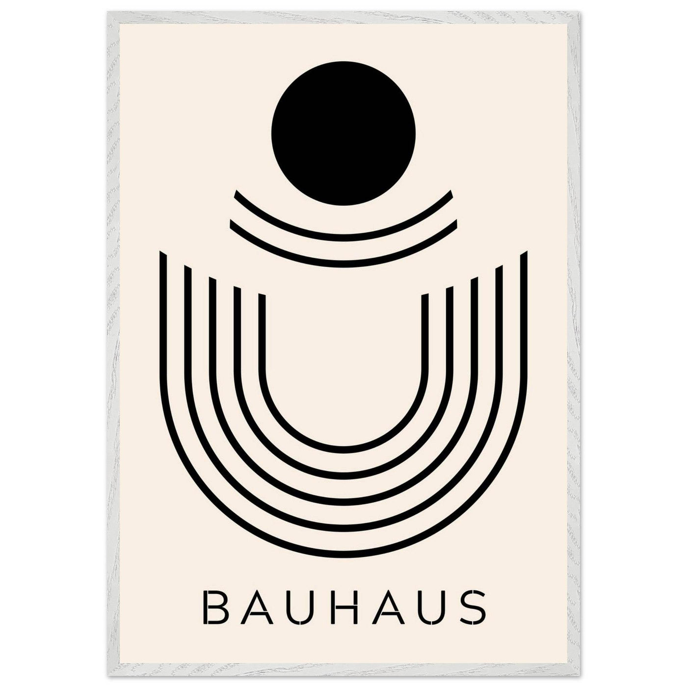 Bauhaus Black & Beige Abstract - Vibrantwalls