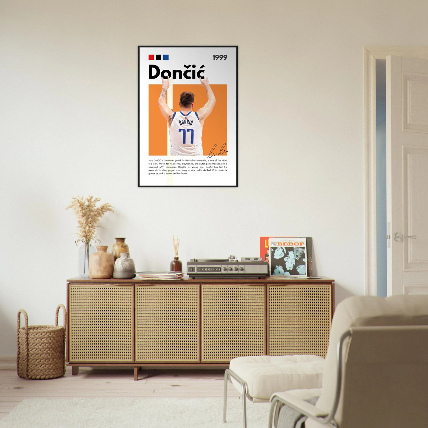 Luka Dončić El Matador Mavericks Framed Poster Vibrantwalls
