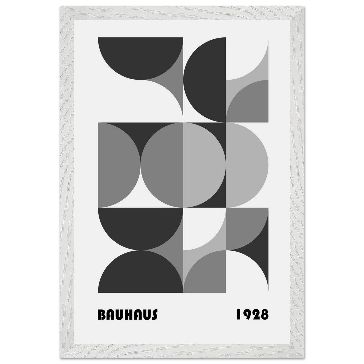 Bauhaus 1928 - Geometric Monochrome - Vibrantwalls