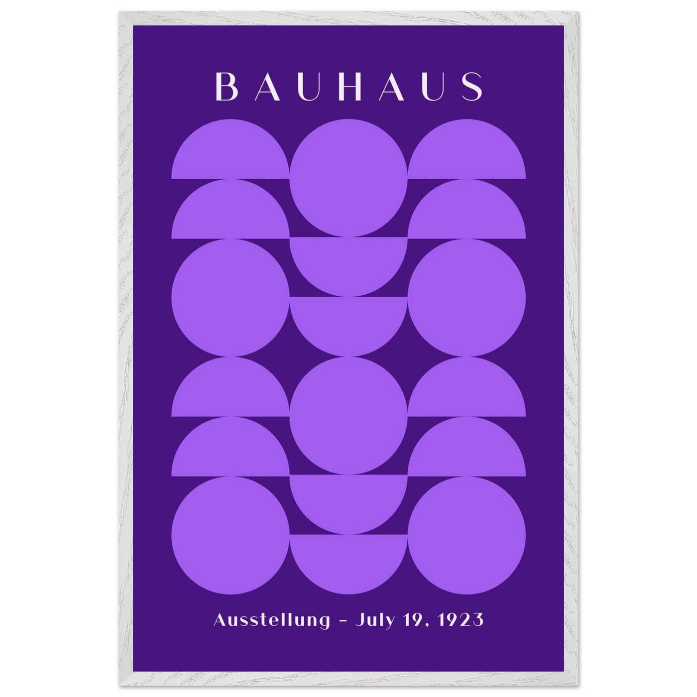 Bauhau 1923 Purple Geometric - Vibrantwalls