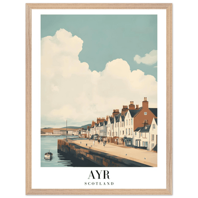 Ayr Scotland Framed Poster – Coastal Charm Wall Art with Vintage Vibe & Wooden Frame - Vibrantwalls