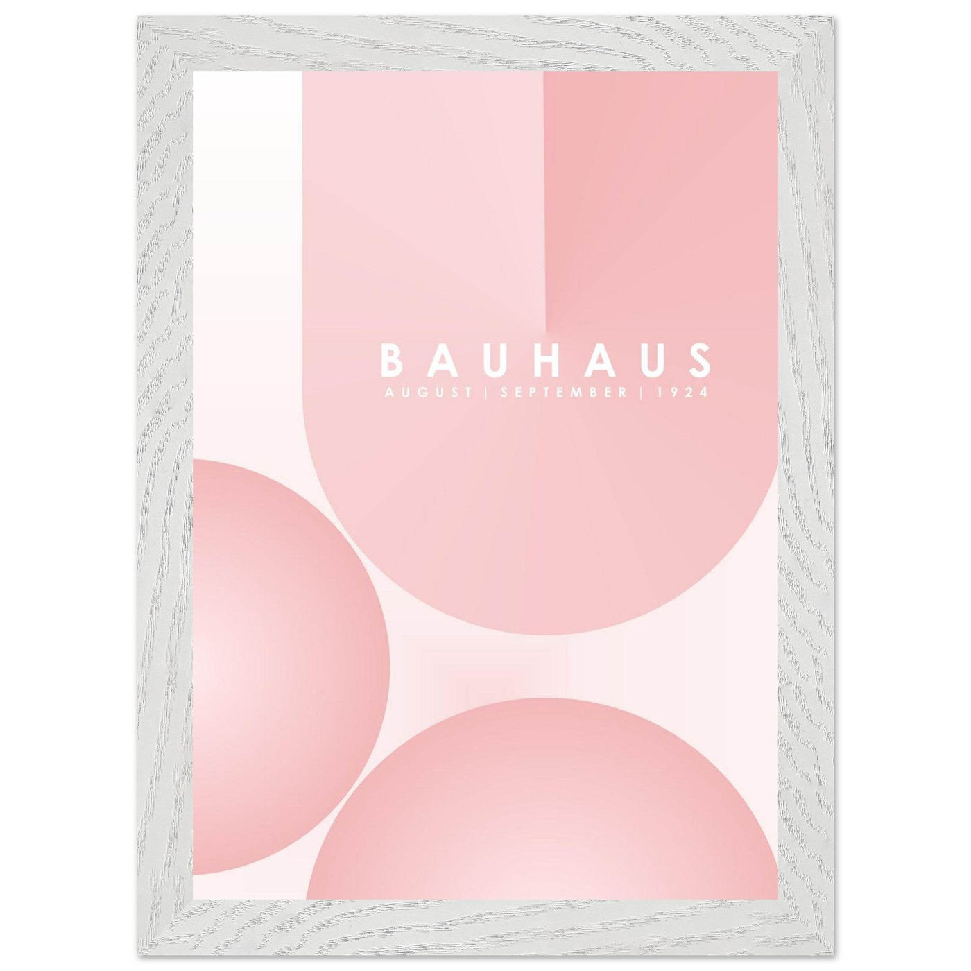 Bauhaus Soft Pink Geometric Design for Contemporary Spaces - Vibrantwalls