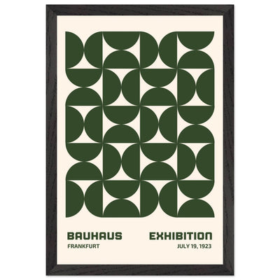 Bauhaus Forest Green & Cream Modern - Vibrantwalls