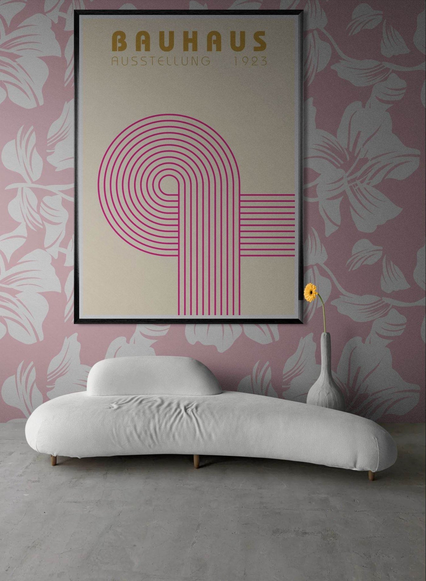 Bauhaus Pink Pop Decor for Modern Home Aesthetics - Vibrantwalls