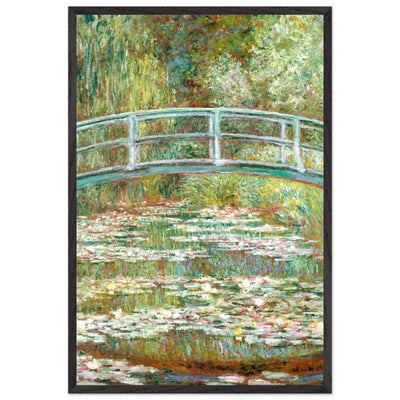 Bridge Over a Pond Art Print - Water Lilies Decorative Artwork for Your Space - Vibrantwalls