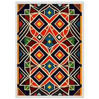 Abstract Geometric Wall Decor Boho Art Cubism Style Poster Wall Art - Vibrantwalls