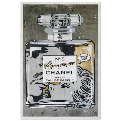 Chanel No. 5 Pop Art Print: Iconic Perfume Art with a Comic Twist, Framed in Your Choice of Style - Vibrantwalls