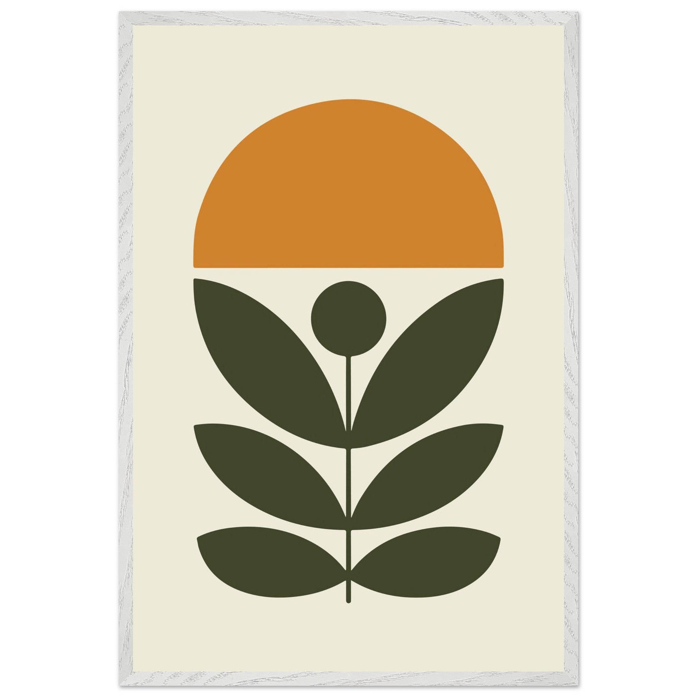 Abstract Botanical Green Plant Modern Art - Vibrantwalls