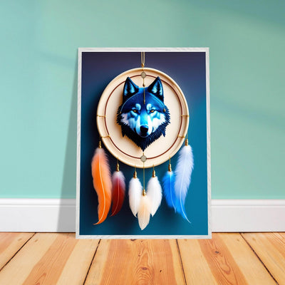 Mystic Wolf Dreamcatcher - Vibrantwalls