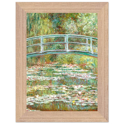 Bridge Over a Pond Art Print - Water Lilies Decorative Artwork for Your Space - Vibrantwalls