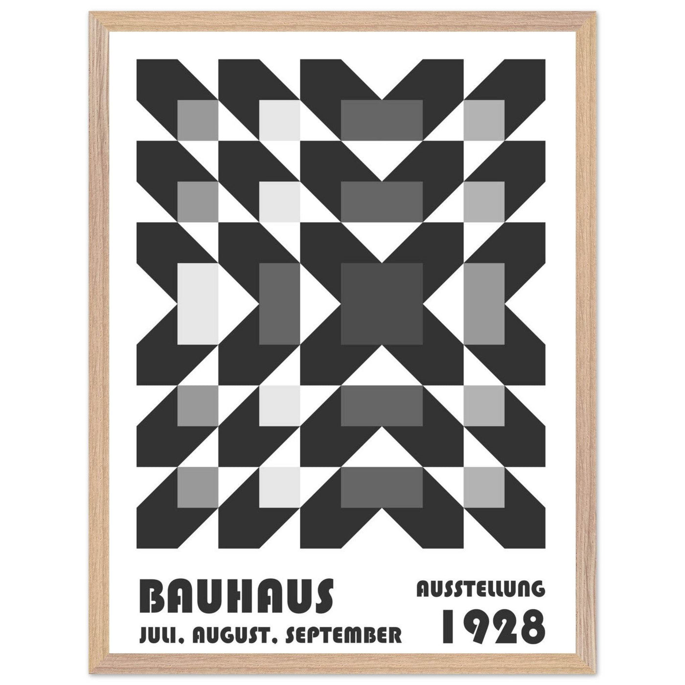 Bauhaus-Style Geometric Grid - Vibrantwalls