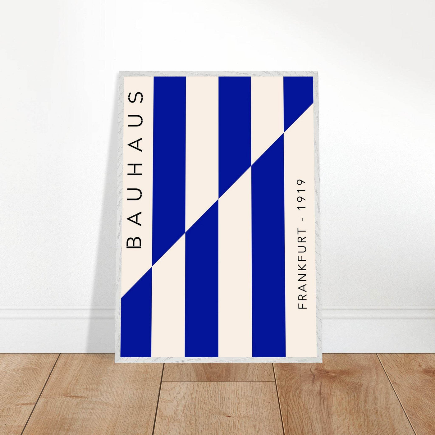 Bauhaus Ausstellung 1923 Blue & Cream - Vibrantwalls