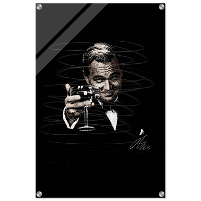 Gatsby Toast Acrylic Print – Iconic Sketch Art, Vibrant & Durable Wall Decor in Various Sizes - Vibrantwalls