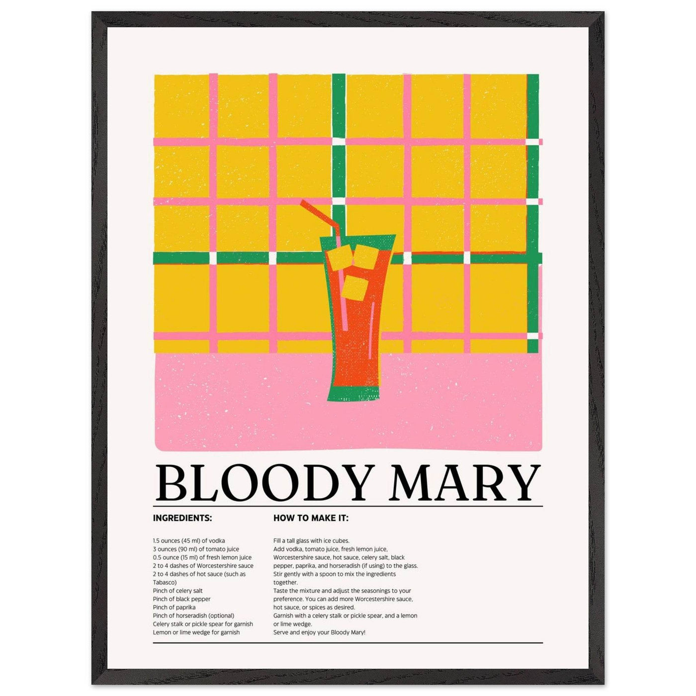 Retro Bloody Mary Cocktail Recipe - Vibrantwalls