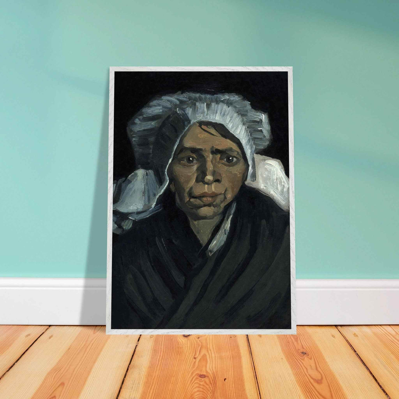 Peasant Woman Sculpture - Exquisite Head of a Peasant Woman Art Piece - Vibrantwalls