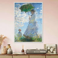 CWoman with a Parasol - Stylish Outdoor Sun Protection for Elegant Days - Vibrantwalls