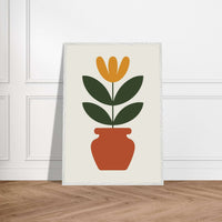 Abstract Potted Floral Art - Vibrantwalls