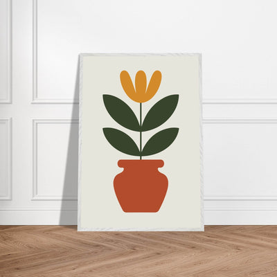 Abstract Potted Floral Art - Vibrantwalls