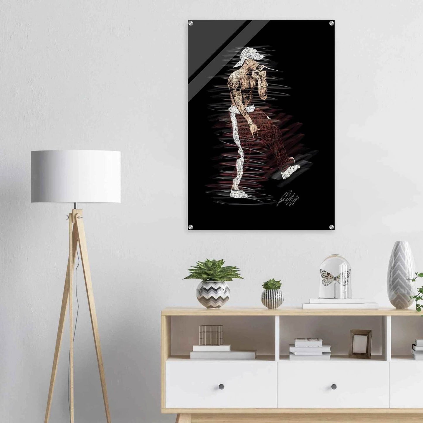 Abstract 'Notorious' Art Acrylic Print – Dynamic, Modern, & Ready to Hang Wall Decor - Vibrantwalls