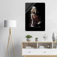 Abstract 'Notorious' Art Acrylic Print – Dynamic, Modern, & Ready to Hang Wall Decor - Vibrantwalls