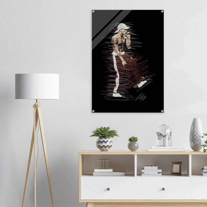 Abstract 'Notorious' Art Acrylic Print – Dynamic, Modern, & Ready to Hang Wall Decor - Vibrantwalls