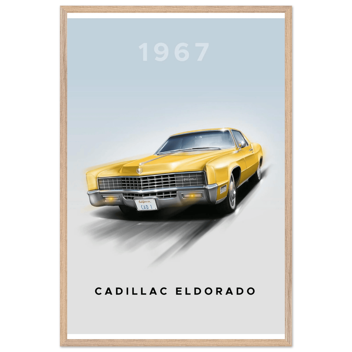 1967 Cadillac Eldorado - Iconic American Luxury Framed Poster | Premium Wall Art, Ready-to-Hang in Your Style - Vibrantwalls